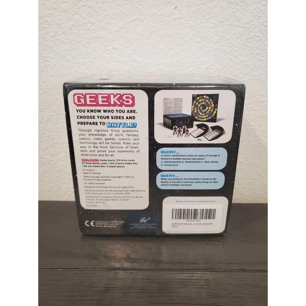 Geek Battle: The Game Of Extreme Geekdom Board Game NEW SEALED